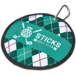 Pre-Printed Sample Hoppla Eagle Polyester Golf Ball Cleaner