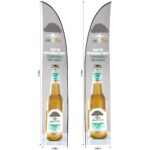 Legend 3m Sublimated Arcfin Double-Sided Flying Banner Skin (Excludes Hardware)