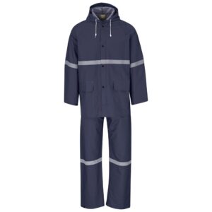 Light Duty Tornado  Hi-Viz Reflective  Rubberised Rainsuit