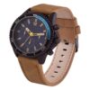 Mens PU Sporty Tach Watch