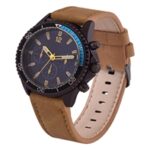 Mens PU Sporty Tach Watch