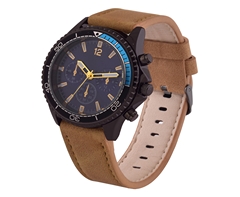 Mens PU Sporty Tach Watch