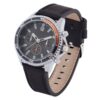 Mens PU Sporty Tach Watch