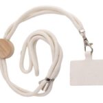 Bamboo Disc Cotton Cell Phone Holder