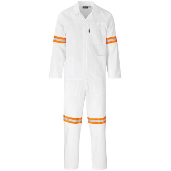 Trade Polycotton Conti Suit - Reflective Arms & Legs - Orange Tape