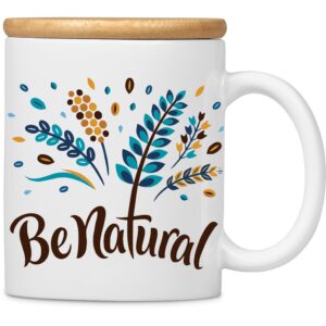 Okiyo Sozo Bamboo & Ceramic Sublimation Coffee Mug - 330ml