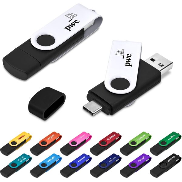 Shuffle Gyro Black Flash Drive – 8GB