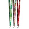 Crocodile Clip Double-Sided Sublimation Satin Lanyard