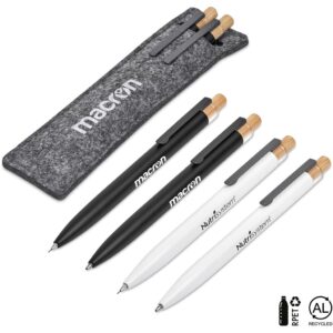 Okiyo Mimo Recycled Aluminum Ball Pen & Pencil Set