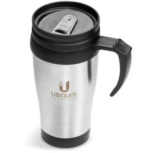 Arabica Stainless Steel & Plastic Double-Wall Mug - 450ml