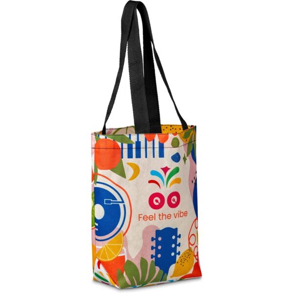 Pre-Printed Sample Hoppla Bayside Recycled PET Stitch-Bond Shopper