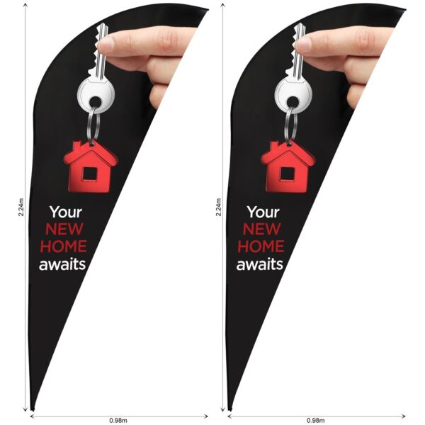 Legend 2m Sublimated Sharkfin Flying Banner Skin - Set Of 2 (Excludes Hardware)