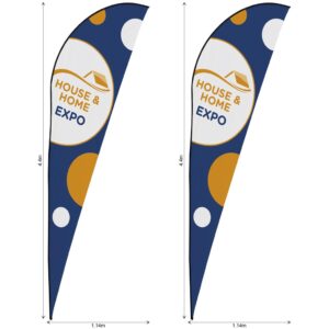 Legend 4m Sublimated Sharkfin Flying Banner Skin - Set Of 2 (Excludes Hardware)