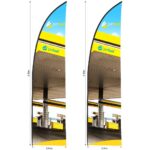 Legend 2m Sublimated Arcfin Flying Banner Skin - Set Of 2 (Excludes Hardware)