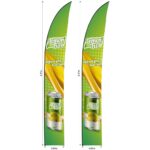 Legend 4m Sublimated Arcfin Flying Banner Skin - Set Of 2 (Excludes Hardware)