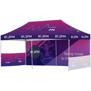 Ovation Sublimated Gazebo 6m X 3m - 1 Long Full-Wall Skin - 2 Short Half-Wall Skins