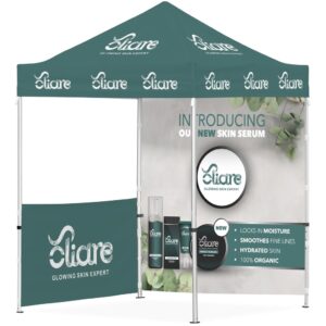 Ovation Sublimated Gazebo 2m X 2m - 1 Half-Wall Skin - 1 Full-Wall Skin