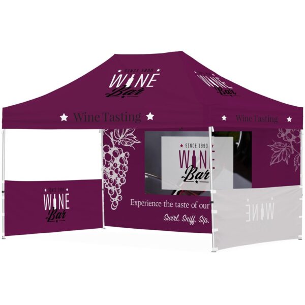 Ovation Sublimated Gazebo 4.5m X 3m - 1 Long Full-Wall Skin - 2 Short Half-Wall Skins