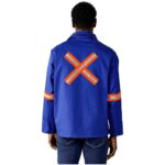 Artisan Premium 100% Cotton Jacket - Reflective Arms & Back - Orange Tape