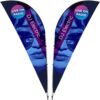 Legend 3M Sublimated Sharkfin Double-Sided Flying Banner - 1 complete unit