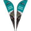 Legend 4M Sublimated Sharkfin Double-Sided Flying Banner - 1 complete unit