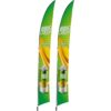 Legend 4m Arcfin Flying Banner (Set of 2)