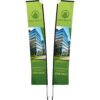 Legend 4M Sublimated Telescopic Double-Sided Flying Banner - 1 complete unit