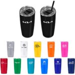 Altitude Daytona Plastic 2-in-1 Double-Wall Tumbler & Straw - 600ml