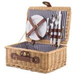 2-Person Rattan Picnic Basket - Small