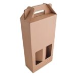 Kraft Double 750ml Wine Bottle Gift Box