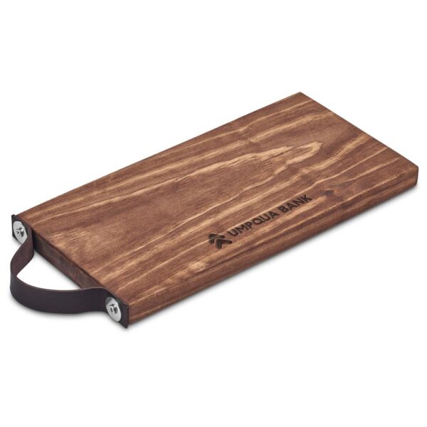 Serendipio Small Team Time Wooden Tray with Leather Strap
